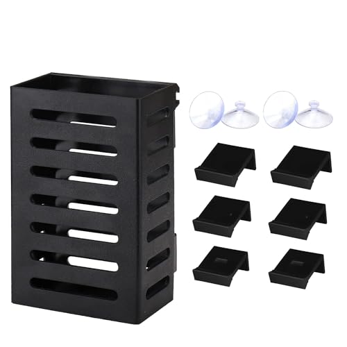 AIDIRui 2er-Pack Aquarium-Pflanzenhalter-Set mit Haken und Saugnäpfen, Hängende Wasserpflanzgefäße für Aquarium-Dekorationen, Pflanzen-Set von AIDIRui