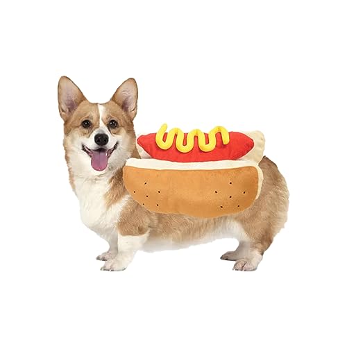 Hot Dog Haustierkostüme, lustiges Essen, Halloween, Hundekostüme, Haustierbekleidung, Halloween-Party, Hundekostüme, lustige Haustier-Party, Cosplay, Bekleidung für kleine Hunde und Katzen (groß) von AIMICOCA