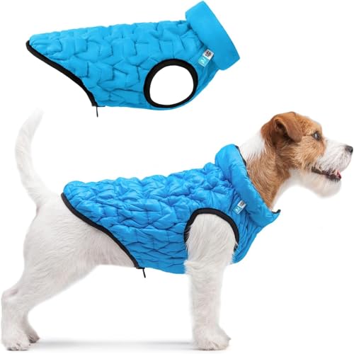 AiryVest UNI Winter-Hundemantel, leichte, wendbare, warme Hundejacke, wasserabweisend, winddicht, Hundemäntel für mittelgroße Hunde, kleine und große Hunde, Größe XL von AIRYVEST