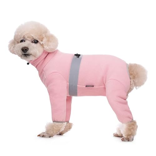 Hunde-Pyjama aus Polarfleece, für kleine bis mittelgroße Hunde, Winterjacke und Pullover für kleine Hunde, warme vierbeinige Kleidung von AITOLI