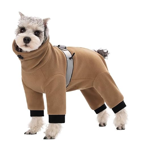 Hundemantel für kleine Hunde, Polar-Fleece-Hunde-Pyjama, Body für kleine und mittelgroße Hunde, Winterjacke, Hundepullover, Hundeweste für kleine Hunde, warme Kleidung für kleine Hunde, warme Kleidung von AITOLI