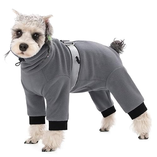 Hundemantel für kleine Hunde, Polar-Fleece-Hunde-Pyjama, Body für kleine und mittelgroße Hunde, Winterjacke, Hundepullover, Hundeweste für kleine Hunde, warme Kleidung für kleine Hunde, warme Kleidung von AITOLI