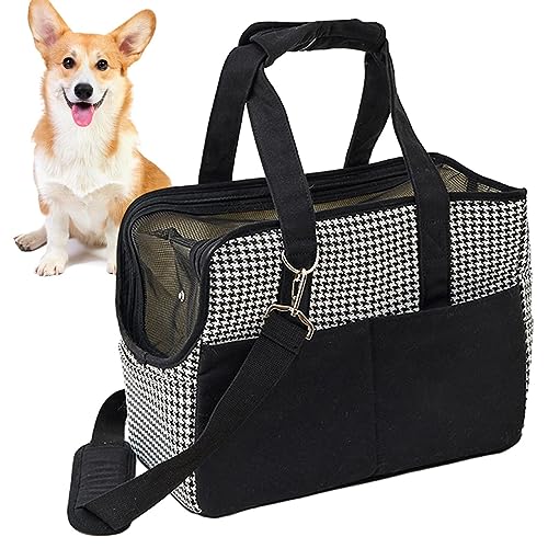 AIYING Reise-Hundetransporter - Baumwoll-Canvas-Hunde-Reisetasche, Tragetasche | Handliche, atmungsaktive Hunde-Reisetasche, Tragetasche, Umhängetasche für kleine Hunde, Kaninchen von AIYING