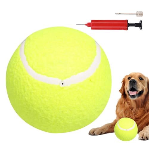 Großer Tennisball,Großer Tennisball-Hundespielzeug,Großer Hundeball, übergroße Tennisbälle | Kinderspielbälle, Welpenballspielzeug, interaktives Hundespielzeug, lustiges Haustier-Kauspielzeug für klei von AIYING