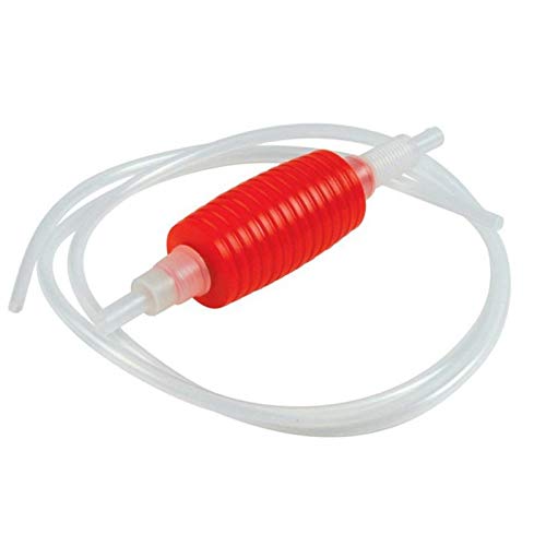 AKAZI 2 Meter Rot Siphon Rohr Hand Kraftstoff Pumpe Benzin Siphon ÖL Wasser Kraftstoff Siphon Pumpe für Wasser Benzin FlüSsigkeit Haus GebräU von AKAZI