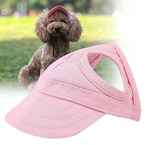 Haustier Hund Katze Basis Streifen Outdoor Sunbonnet Reise Sport Hut M Haustier Sunbonnet für den Sommer Haustier Basis Hut mit Riemen Hund Outdoor S Hut für Reisen Sport (L) von AKLOSIPY