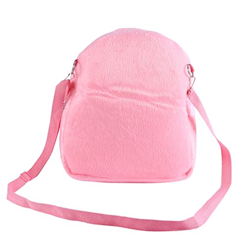 Haustiertragetasche für Hamster und Katzen, Tragbare S-Reisetasche, Haustierbett mit Farbiger Haustiertragetasche für Kleine Tiere (Rosa L) von AKLOSIPY