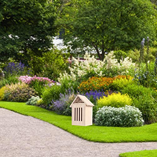 Holz-Bienenhaus-Tingbox – Outdoor-Schutz für Gartendekoration – Nützlicher Hafen, Lockt Bienen an – Hochwertige Holzstruktur für den Hinterhof (Type C) von AKLOSIPY