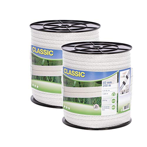 2 x Classic Weidezaunband 200mx40mm von AKO