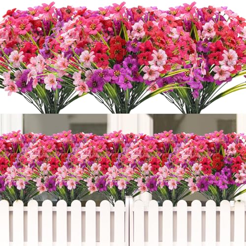 ALAGIRLS Blumen Künstlich 18 Stück Blumenstrauß Künstlich Orchidee Kunstpflanzen Außenbereich Garten Deko Hochzeit Outdoor 18PC-FZMH von ALAGIRLS