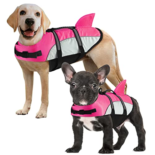 ALAGIRLS Hunde Kostüm Rettungsschwimmer für die Sicherheit des Wassers am Strand beim Bootfahren Hund Lifesaver Preserver Badeanzug für Wassersicherheit am Pool, Strand, Bootfahren ALADLJ001 PinkN XL von ALAGIRLS