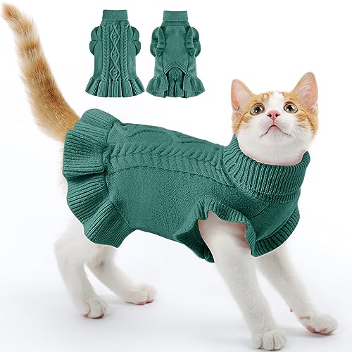 ALAGIRLS Hundejacke Winter Pullover Katze Hundemantel Windhund ALASW303-PeacockGreen-M von ALAGIRLS