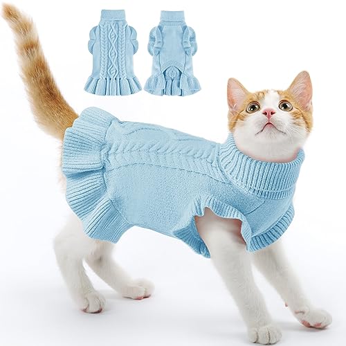 ALAGIRLS Hundemantel Grosse Hunde Pullover für Katze Hunter Hundepullover ALASW303-LightBlue-M von ALAGIRLS