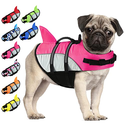 ALAGIRLS Schwimmweste Hund Reflektierende Hundeschwimmweste Bootfahren Kajak Schwimmen ALADLJ001 PinkN S von ALAGIRLS