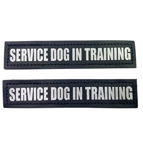 Albcorp Reflektierende Hunde-Patches Haken Backing Service Dog Service Dog in Training Do Not Pet Emotional Support Therapy Hund Best Friend In Training Tierweste Geschirr Halsbänder Leine von ALBCORP