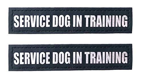 Albcorp Reflektierende Hunde-Patches Haken Backing Service Dog Service Dog in Training Do Not Pet Emotional Support Therapy Hund Best Friend In Training Tierweste Geschirr Halsbänder Leine von ALBCORP