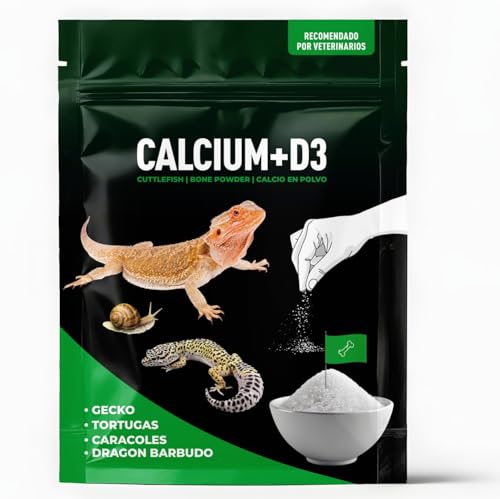 AF® - 100 g Calcium d3, Gecko Futter, wasserschildkröten futtermit Vitamin D3 | Leicht verdaulich, einfach mit dem Messlöffel dosieren, schildkröten Futter von ALEJANDRO FUENTES