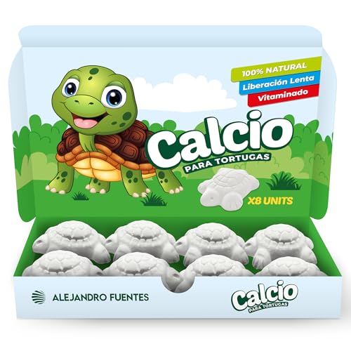 AF® - 8 Sepiaschalen für Schildkröten, 8 Pack Calcium schildkröten Erde zur Stärkung der Schale | Setzt langsam Kalzium frei, Verhindert schlechten Geruch + EBook von ALEJANDRO FUENTES