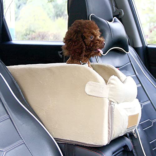ALEjon Light Khaki Haustier-Autositz: Tragbarer und stilvoller Reiseträger für kleine Hunde und Katzen von ALEjon