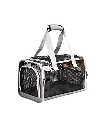 ALEjon Tragbarer, atmungsaktiver Haustier-Autositz aus Netzstoff – Reisehandtasche für kleine bis mittelgroße Hunde und Katzen (Größe: S) von ALEjon
