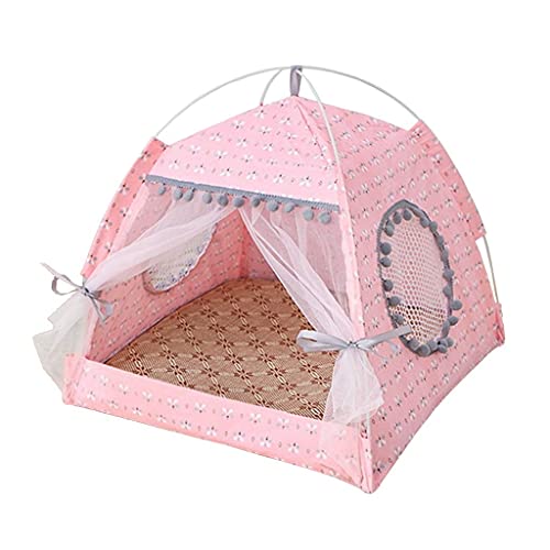 ALEjon Tragbares Haustierhaus: Ganzjahreshütte für kleine Hunde und Katzen, waschbares Bett mit abnehmbarem Zelt von ALEjon