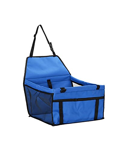 ALEjon Wasserdichter Autositzbezug für Hunde – blau, sicherer Hundesitz für unterwegs, mit Netztaschen zum Aufhängen, ideal für Katzen, Welpen und kleine Hunde von ALEjon