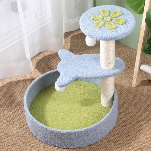 Kitty Haven: Petite Cat Tree Condo mit Sisal-Kratzbaum – perfekt für verspielte Kätzchen von ALEjon