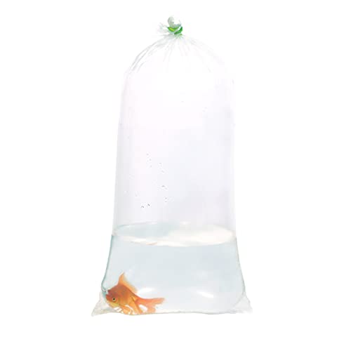 ALFA Fishery Bags Fischbeutel aus Kunststoff, rund, auslaufsicher, transparent, Größe 20,3 cm, für Transport von Meeres- und tropischen Fischen, 20,3 x 50,8 cm, 1000 Stück von ALFA FISHERY BAGS