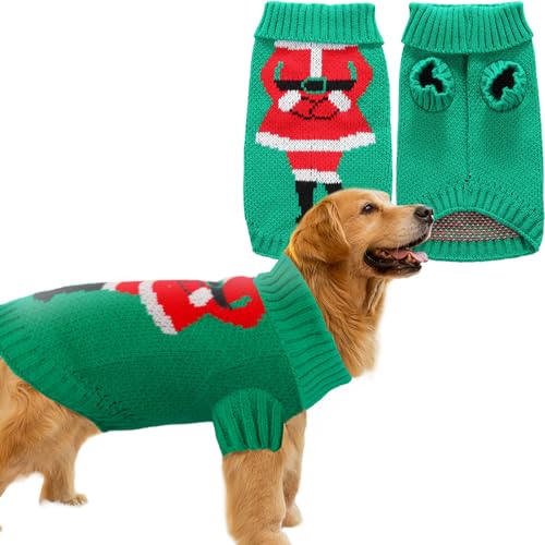 ALI2 Weihnachten Hund Pullover Hund Xmas Pullover, Gestrickte Hund Katze Winterkleidung für Kleine Mittlere Hunde, Hund Weihnachtskleidung für Kleine Mittlere Chihuahua Französische Bulldogge Dackel von ALI2