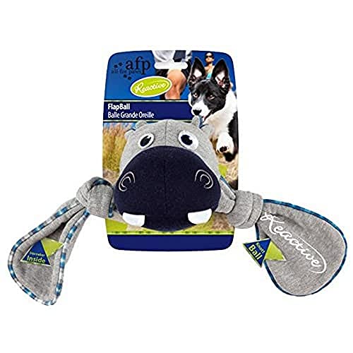 AFP AFPH03964 Hundespielzeug Reactive Flapball Hippo von ALL FOR PAWS