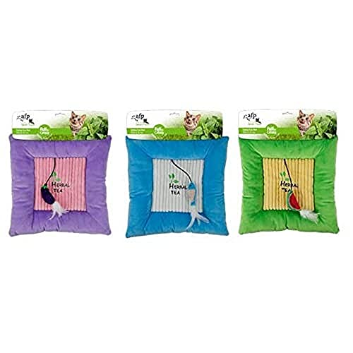 ALL FOR PAWS Katzendecke Green Rush Catnip, 3 Farben, 34 x 34 cm von ALL FOR PAWS