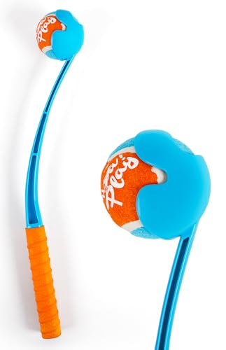 ALL FOR PAWS Kurzhaar-EZ-Griff-Ballschleuder für Hunde 49 cm – Enthält eine mittlere Kugel mit 2,5-Zoll-Durchmesser für Hunde zwischen 20–60 Pfund – Handbetriebene Tennisball-Schleuder mit Griff ALL FOR PAWS Kurzhaar-EZ-Griff-Ballschleuder für Hunde 49 cm – Enthält eine mittlere Kugel mit 2,5-Zoll-Durchmesser für Hunde zwischen 20–60 Pfund – Handbetriebene Tennisball-Schleuder mit Griff von ALL FOR PAWS