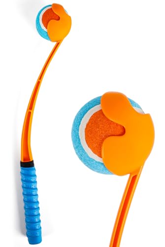 ALL FOR PAWS Kurzhaar-Hund-Ballschleuder 49 cm - Enthält eine 2,5-Zoll-Durchmesser-Mittelsize-Ball für Hunde zwischen 20-60 Pfund - Handbetriebene Tennisball-Wurfschleuder mit Griff ALL FOR PAWS Kurzhaar-Hund-Ballschleuder 49 cm - Enthält eine 2,5-Zoll-Durchmesser-Mittelsize-Ball für Hunde zwischen 20-60 Pfund - Handbetriebene Tennisball-Wurfschleuder mit Griff von ALL FOR PAWS