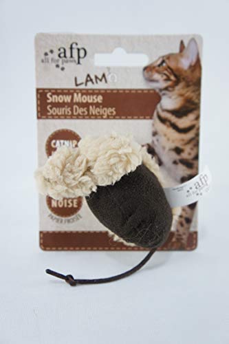 ALL FOR PAWS Lam Snow Maus Katzenspielzeug, 5 cm von ALL FOR PAWS