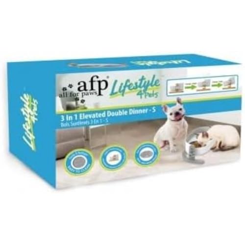 ALL FOR PAWS Lifestyle 3-in-1 Futternapf, erhöht, klein, 8,3007 kg von ALL FOR PAWS