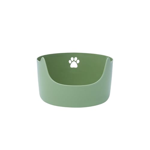 Katzentoilette Große Katzentoilette, spritzwassergeschützt, offene Katzentoilette, leicht zu reinigen, Keine Installation erforderlich Glatte Oberfläche Leicht zu Reinigen (Color : Green, Size : B) von ALLC