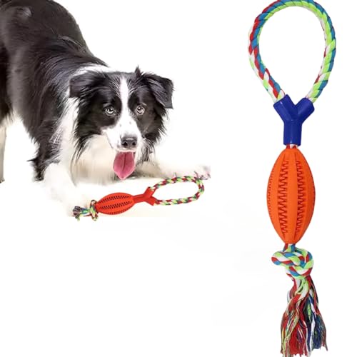 Hundespielzeug aus Gummi für interaktives Leckerli mit robuster, gedrehter Dosieranreicherung für Langeweile und Gehirnstimulierendes Spiel, konvexes Design, Tauziehen für mittelgroße Hunde (nicht für von ALLTHINGVB