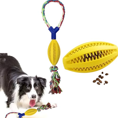 Hundespielzeug aus Gummi für interaktives Leckerli mit robuster, gedrehter Dosieranreicherung für Langeweile und Gehirnstimulierendes Spiel, konvexes Design, Tauziehen für kleine Hunde (nicht für von ALLTHINGVB