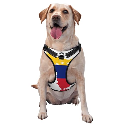 Venezuela-Flagge, Traktionsweste, Brustgurt, Geschirr, Outdoor, Hundespaziergang von ALLiYa