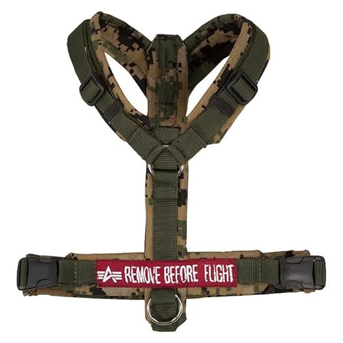 Alpha Industries Alpha Dog Harness Hundegeschirr Digi Olive Camo von ALPHA INDUSTRIES