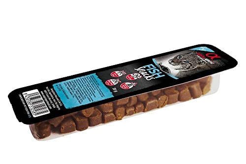 Alpha Spirit Cat Snack gewürfelt Fisch - Sie erhalten 16 Packung/en; Packungsinhalt 35 g von ALPHA SPIRIT