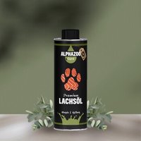 ALPHAZOO Premium Lachsöl für Hunde & Katzen I Natürliches Omega-3 Fischöl 250 ml von ALPHAZOO