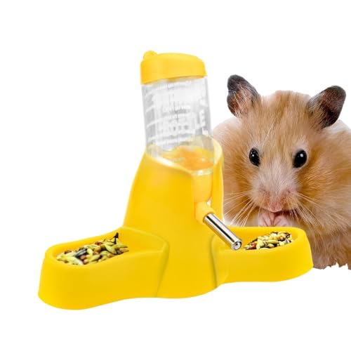 ALWIDA Hamster-Wasserflasche, automatische Futter- und Wasserflasche, kein Tropfen, für Kleintierkäfig, 80 ml, Hamster-Wasserflasche, kein Tropfen, Haustierzubehör von ALWIDA