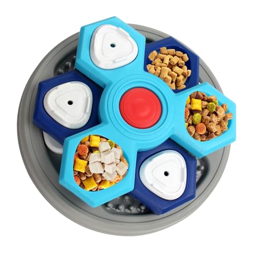 ALWIDA Hund Slow Feeder Bowl Katzenfutter Slow Feeder Anti-Ersticken Hundefutterschalen 3-lagige Interaktive Hunde Futternäpfe Verlangsamen Fressen von ALWIDA