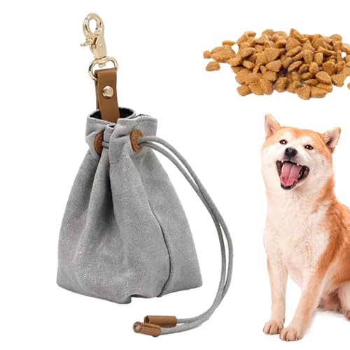 ALWIDA Leckerli-Trainingstasche für Hunde, tragbare Leinen-Beutel für Hundetraining, mit Metallhaken, Snack-Tasche, Trainingstasche, Kordelzug-Design zum Klettern, Einkaufen, Spazierengehen, Wandern von ALWIDA