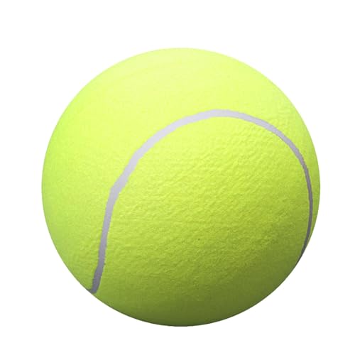 ALWIDA Übergroßer Tennisball – interaktives Hundespielzeug für Haustiere, riesiger Gummi-Tennisball, aufblasbarer Hunde-Tennisball, lustiger Outdoor-Sportball, Hundespielzeugball für kleine, von ALWIDA