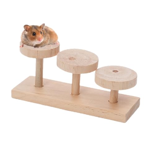 Hamster Aktivität Spielplätze, Hamsterkäfig Holz Gemacht Haustier Käfig Leiter Rampe Spielzeug Hamster Ständer Kleintier Spielplatz Für Hamster Papageien Kleine Haustiere von ALWIDA