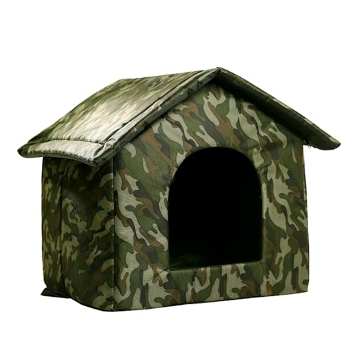 Katzenhaus Outdoor für den Winter - Hundehütte Outdoor | Wasserdicht Beheizte Hundehütte | Isoliertes Katzenhaus Outdoor Winter | Haustierzelt Bett für Katzen | Wetterfester Outdoor Katzenhaus für von ALWIDA