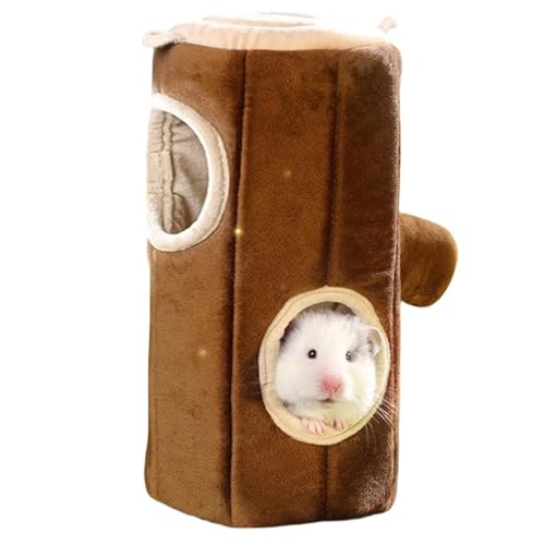 Kleintierkäfig – Vogelhaus-Set, doppelseitige Samt-Hängematte, warmes Bett, warmes Bett für Hamster, Meerschweinetunnel, warmes Fleece, bezaubernde Form, Tierkäfighaus für Hamster, Mäuse, Papageien von ALWIDA