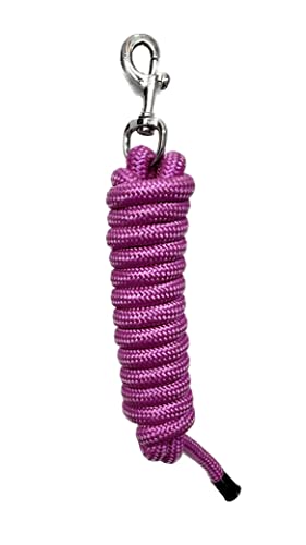 AMAZING HORSE STUFF Geflochtenes Nylon-Führungsseil, 27,9 cm, Marineblau (Rosa, 3,4 m) von AMAZING HORSE STUFF